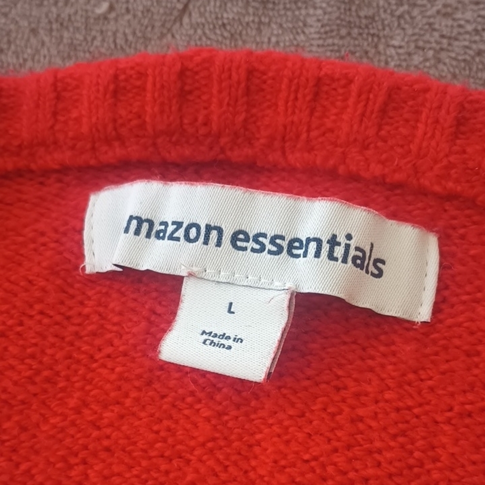Amazon Essentials V-Neck Sweater in Red - Picture 4 of 9